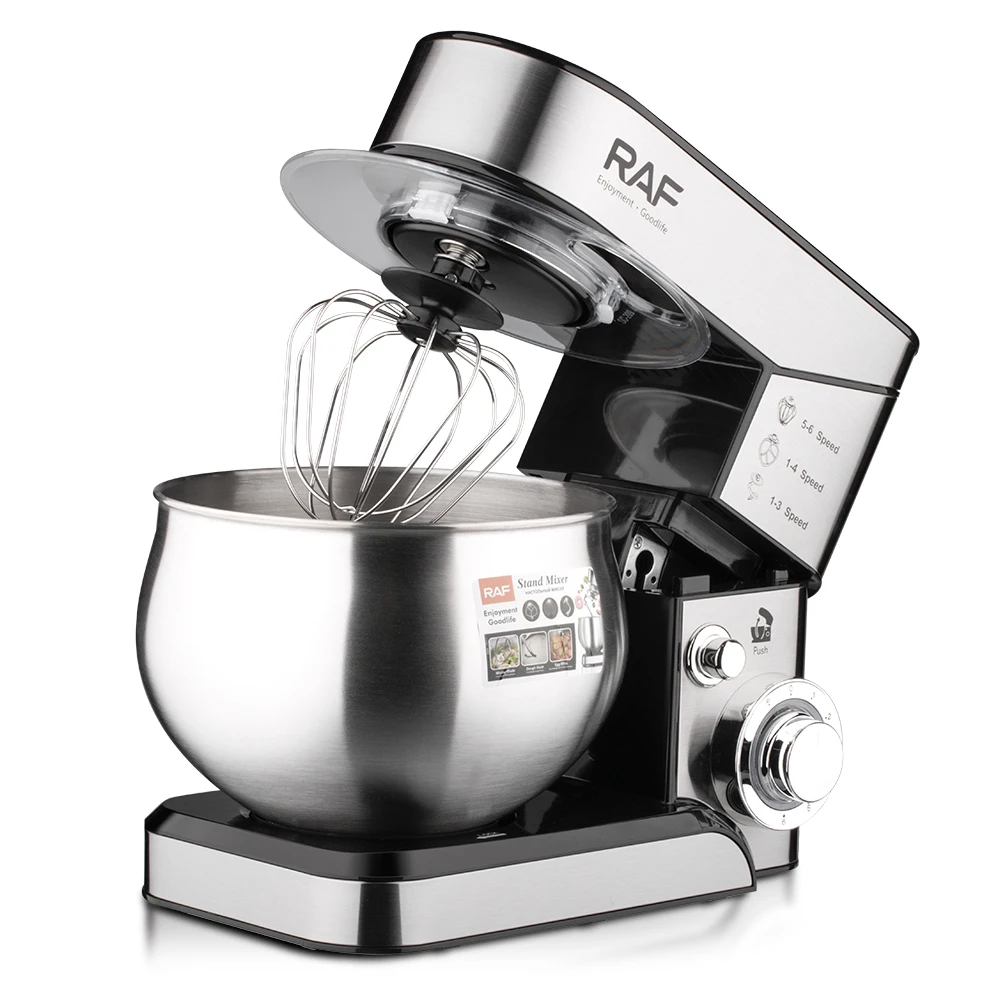 home mixing machine egg beater dough whisk 6.8L household mixer cake kitchen stand mixer