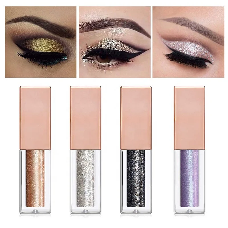 Glitter Private Label Organic Shimmer Metallic Liquid Eyeshadow