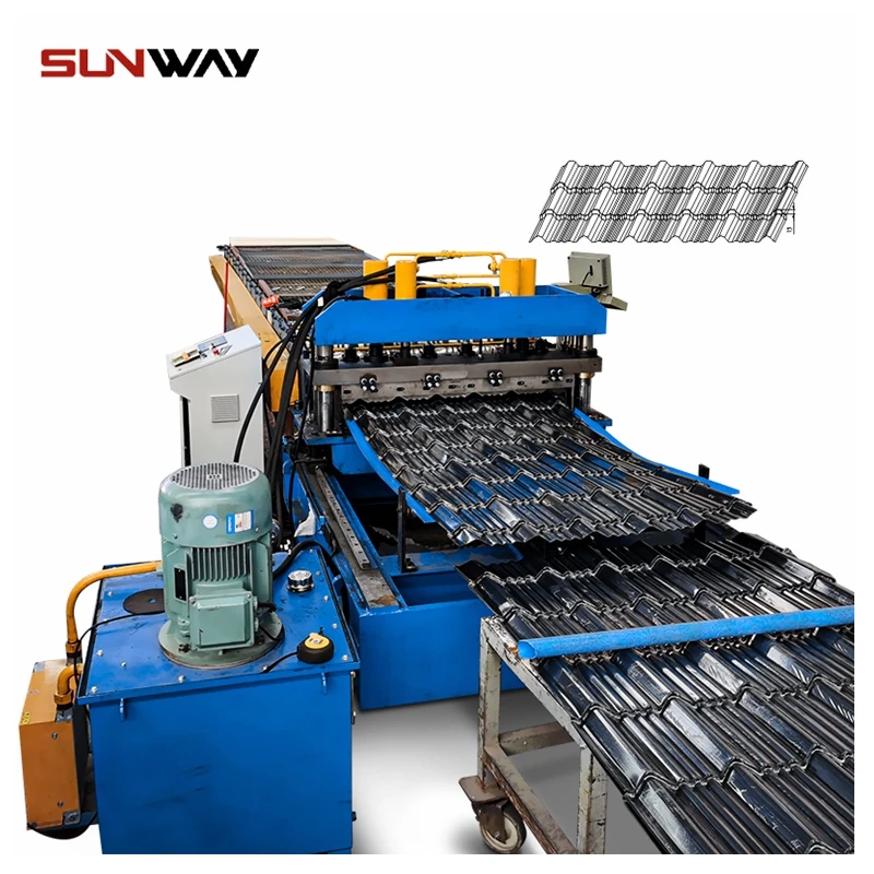 Automatic Ppgi Gi Ppgl Gl Corrugated Ibr Panel Metal Roofing Sheet Roll Forming Machine Roof Tile Making Machine