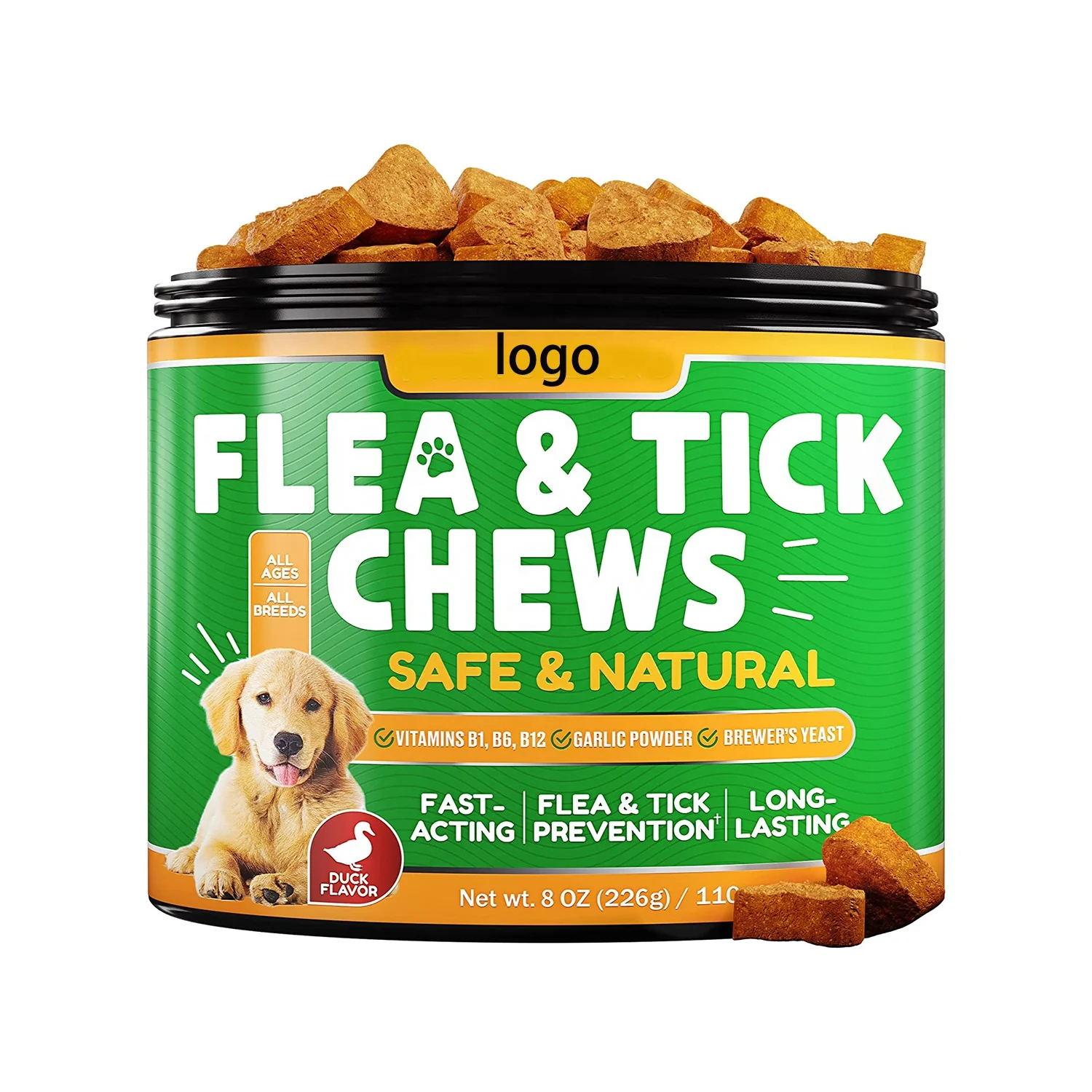 Oem Flea and Tick Prevention for Dogs Chewables Natural dog flea & tick control for Dogs Oral Flea Pills for Pest Defense 120pcs