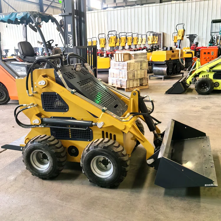 The multi-functional mini skid steer loader factory direct wheel crawler model is complete customized services provided