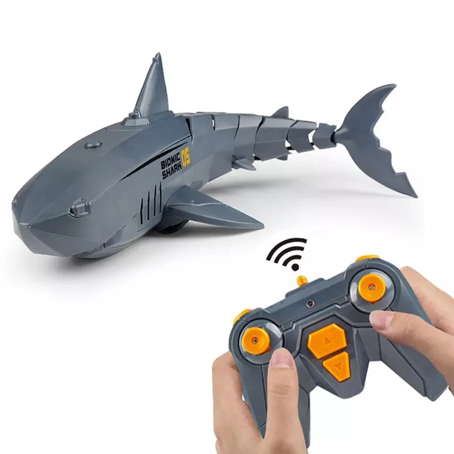 Toys Shark Remote Control Toy 2.4g Remote Control Simulation Shark Boat Underwater Rc Electric Racing Boat
