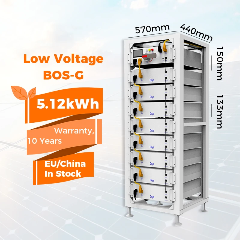 BOS-G Deye 5kwh LiFePO4 батарея 5.12kwh 100Ah 51 2 V Высоковольтная литиевая ЕС склад