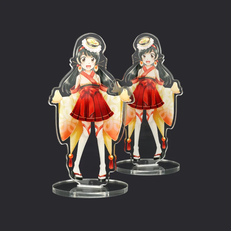 
VOGRACE cheap OEM custom cartoon anime acrylic standee wholesale plastic clear printed character stand keychain for sale 