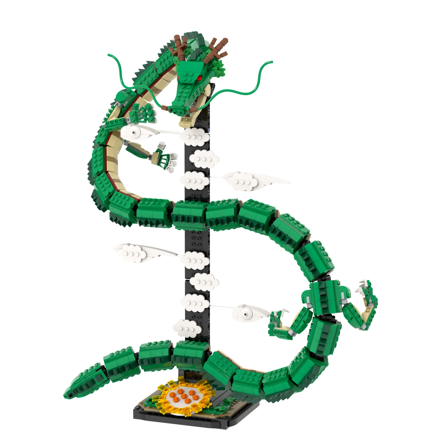 MOC1506 Shenron 1888Pcs Bricks Japanese Anime DBZ Dragone Compatible Assemble Particles Education DIY Building Blocks Kids Toys