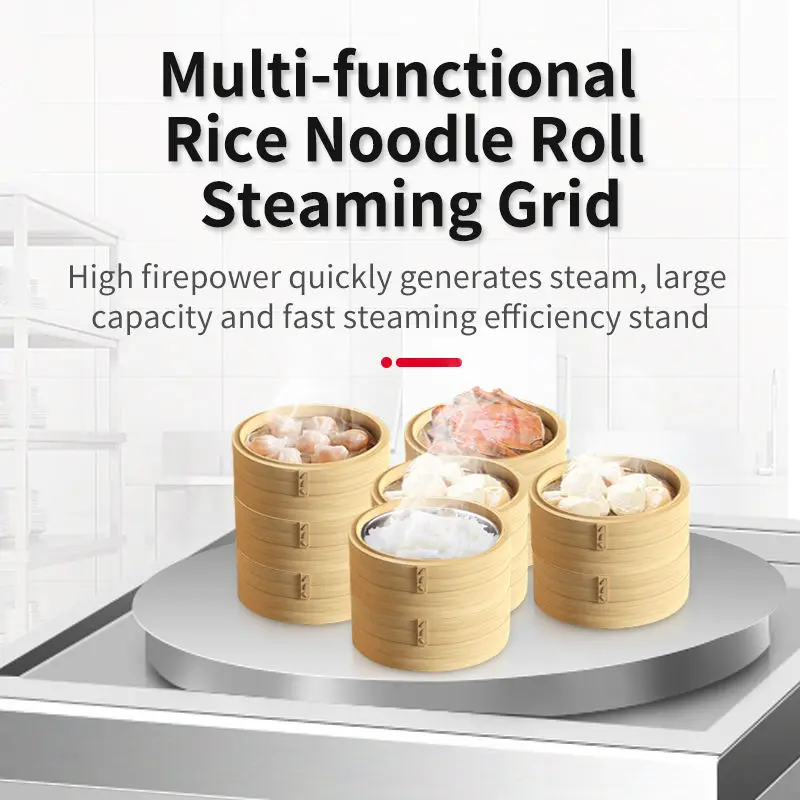 Commercial Dim Sum Steamer Stainless Steel  Gas Steamer Gas Single Burner Steamer Chinese Cooking Stove For Restaurant