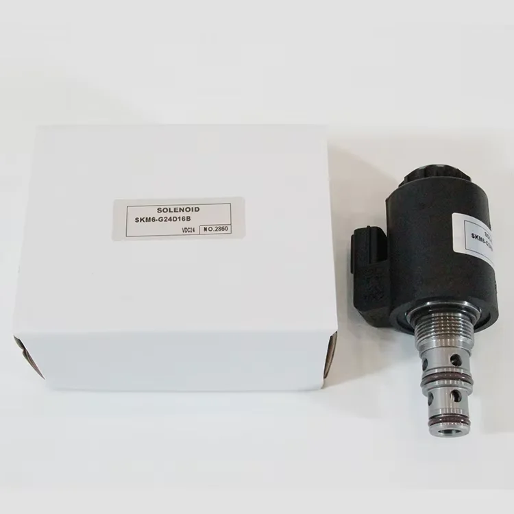 Excavator SKM6-G24D Diesel Engine Solenoid Valve KWE6K-22 G24D16B