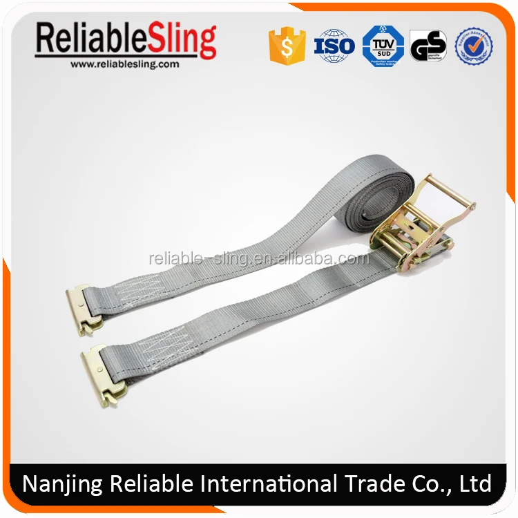 3000lbs 38mmx5m plastic ratchet truck loading tensioner belt with hooks