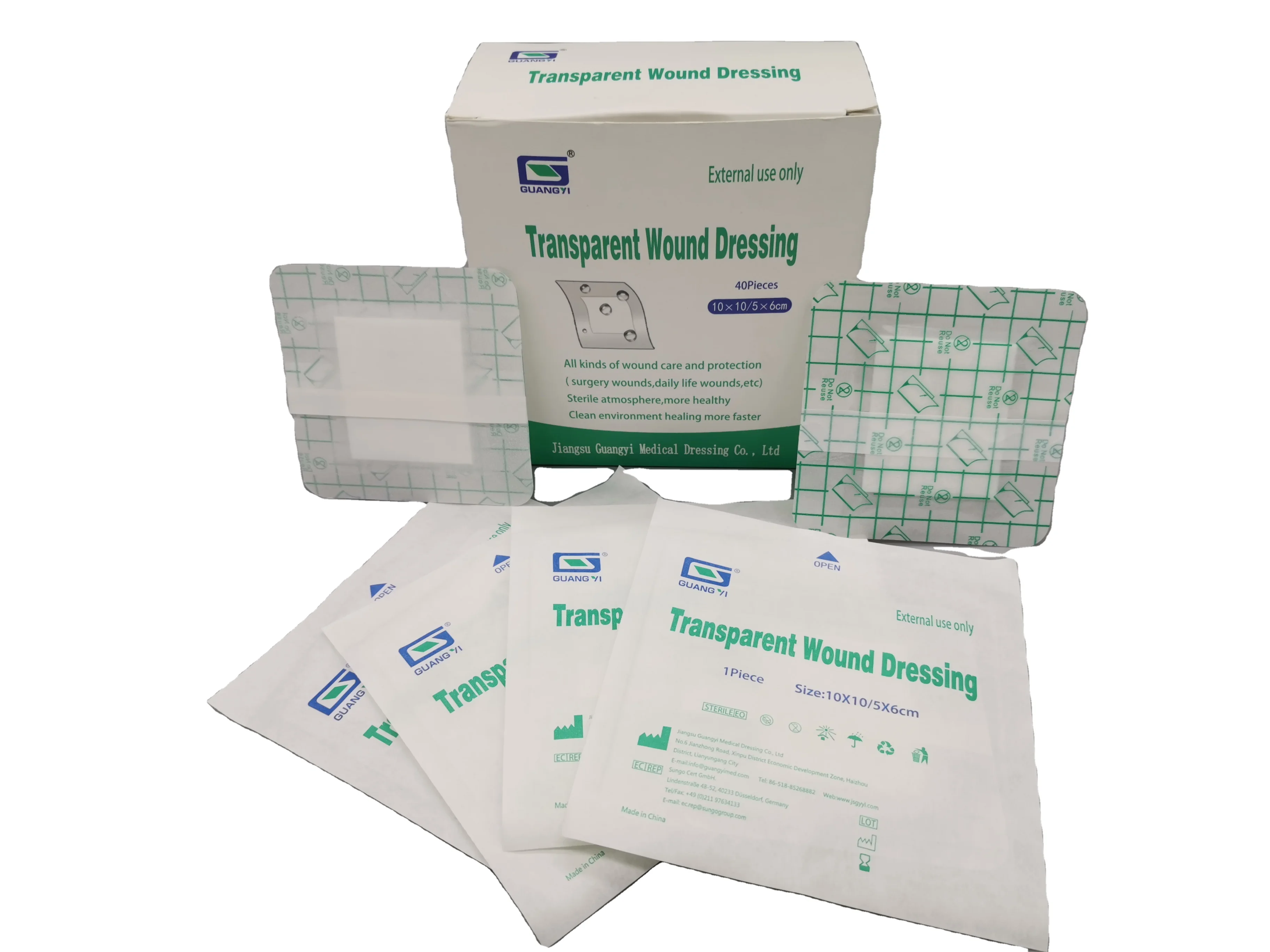 customized medical frame type waterproof island transparent wound dressing First aid kit adhesive EO medical