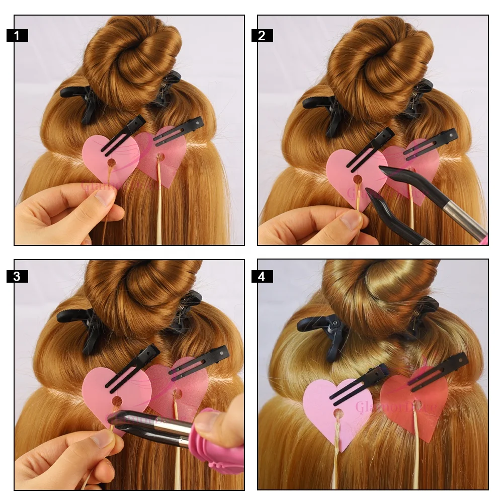 Temperature Adjustable Mini Flat Tip Hair Connector Machine Keratin Heated Iron Bonded Machine for Hair Extensions