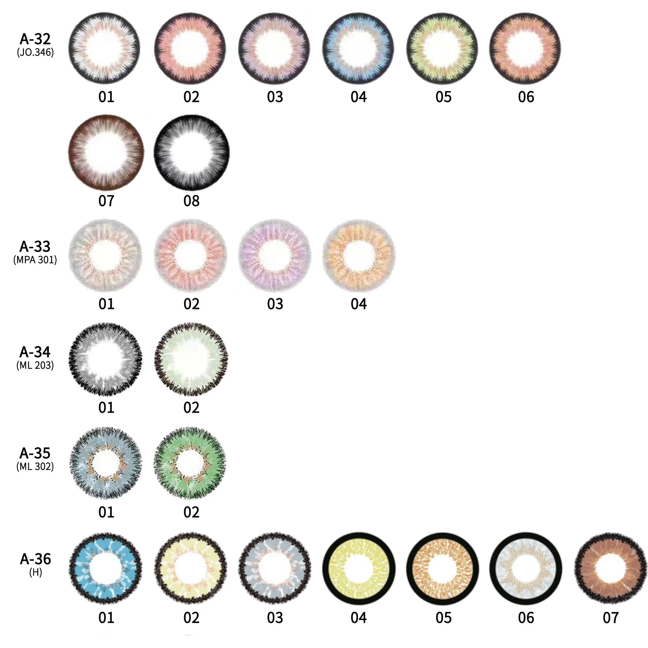 TX BIg Sale one dollar Yearly Colored Lenses Halloween Soft Contact Lenses Natural Soft Color Contact Lenses