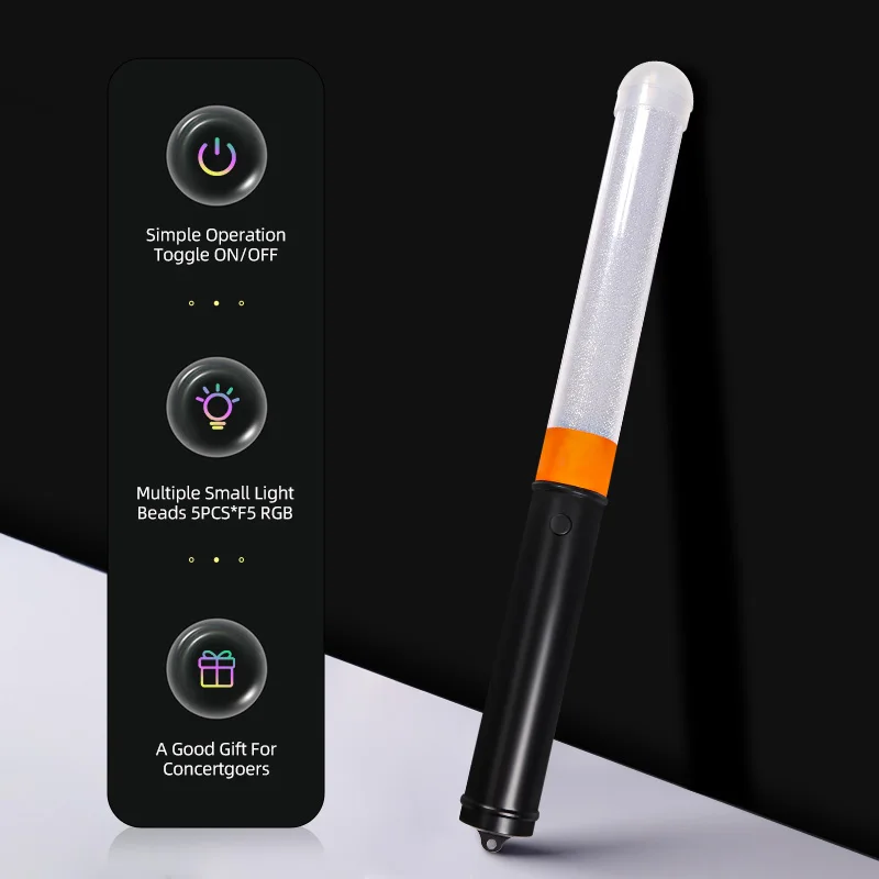 White Glow Sticks Survival Light Up Bulk Led Drum For Kids Rave Toy Dreamcatcher Rechargeable Flashlight Lightsticks k-Pop