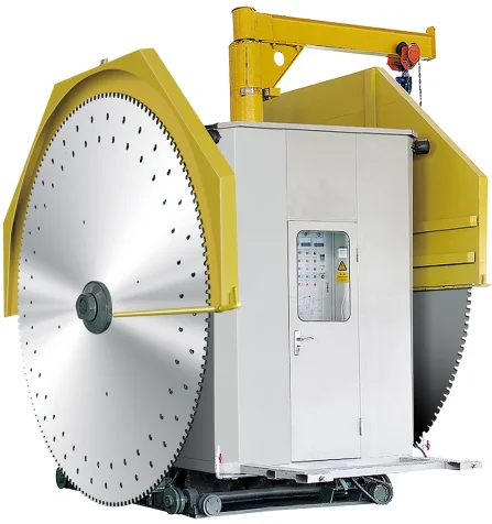 Машина для резки каменных блоков с двойным лезвием для резки камня