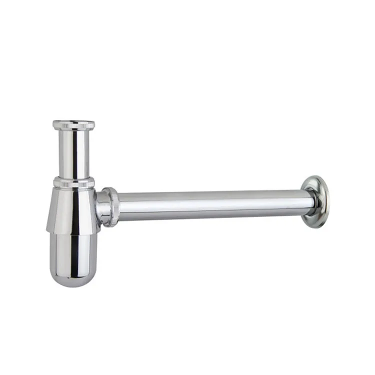 Bathroom Sink Siphon Bottle Trap Chrome P-Trap For Bathroom Vanity Basin