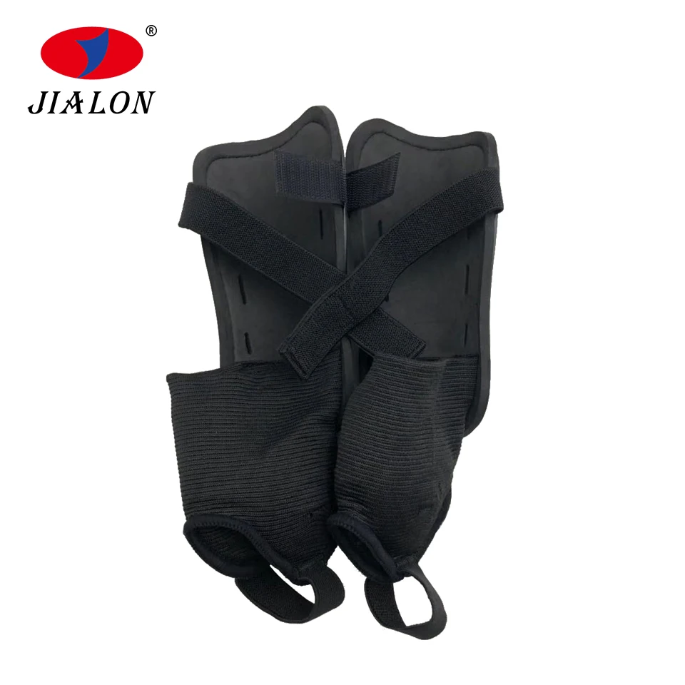 High Quality Custom Elastic Straps Soccer Football Shin Guards With Ankle Sock