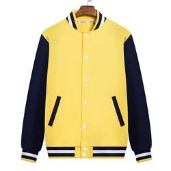 Custom Patchwork Long Sleeve Leisure Jacket High Street Loose Baseball Jacket