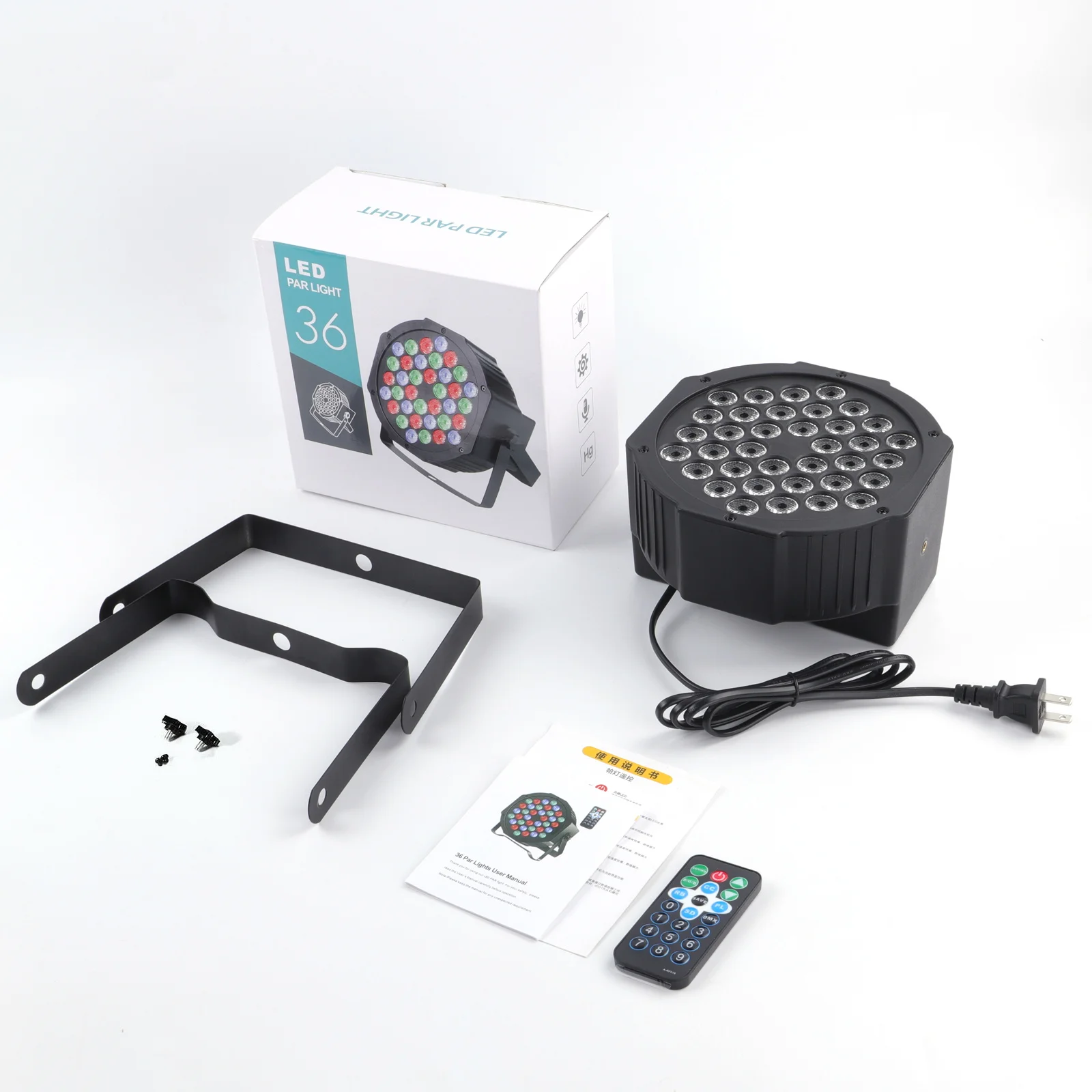 Sound Activated 36PCS LEDs RGB 72W Aluminum Party Dj Light Led