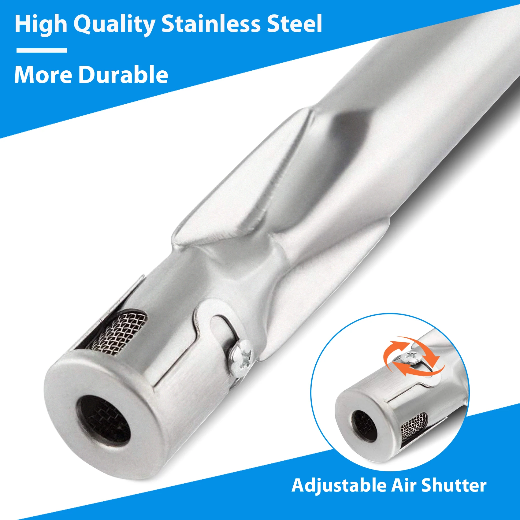 Universal stainless steel gas grill parts tube burner bbq gas burner tube burner