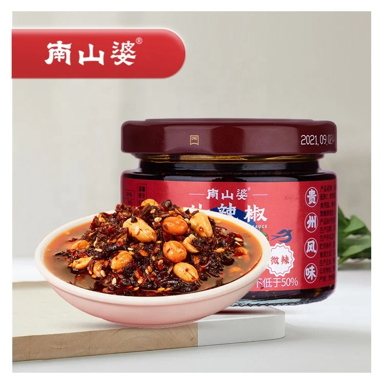 NANSHANPO Handmade Oily Spicy Sauce Strong Sauce Red Oil Pepper Spicy Chili Sauce