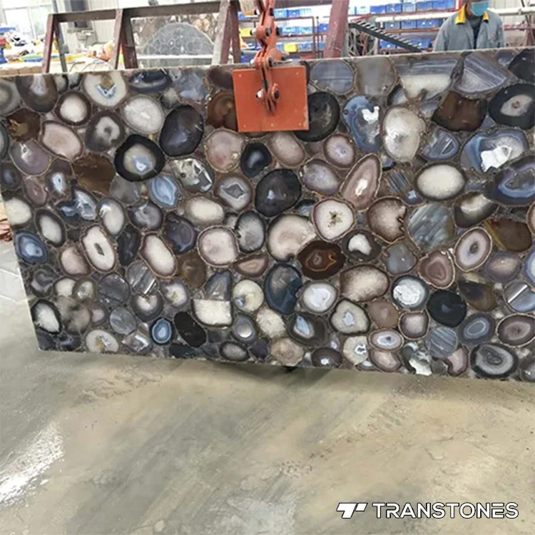 Brown Onyx Agate Stone Backlit Stone Onyx Slab For Solid Surface