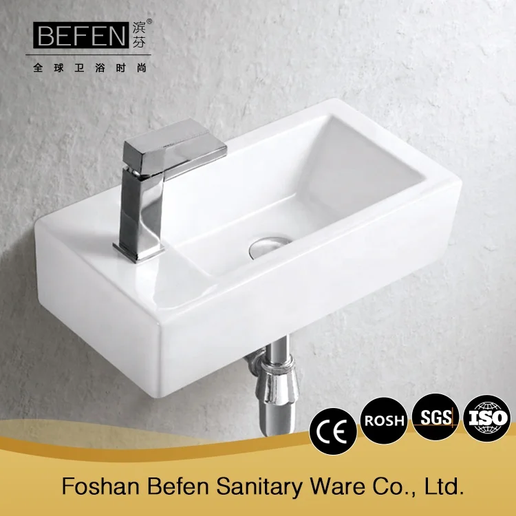 BEFEN322 fashionable design bathroom ceramic wash hung basin art basin with CE/ROHS