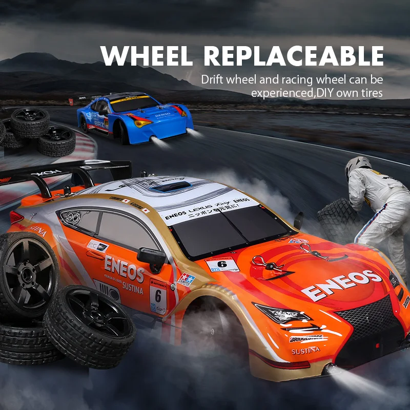 1:16 Remote control drift car professional high speed 4WD model racing car lights crash-resistant RC Cars