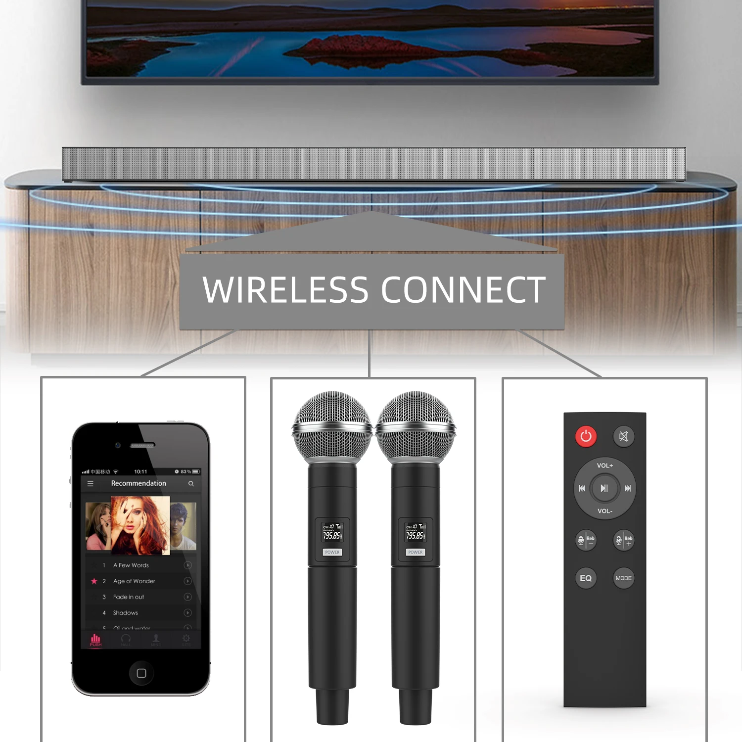 Высококачественный настенный Мобильный планшет Echo, беспроводной ноутбук с Bluetooth, удаленное аудио