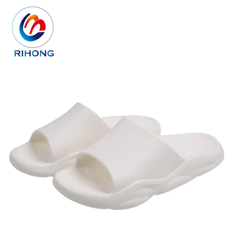 Guangzhou factory custom private logo flat flatfrom eva pvc unisex colorful yeezy slide sandal