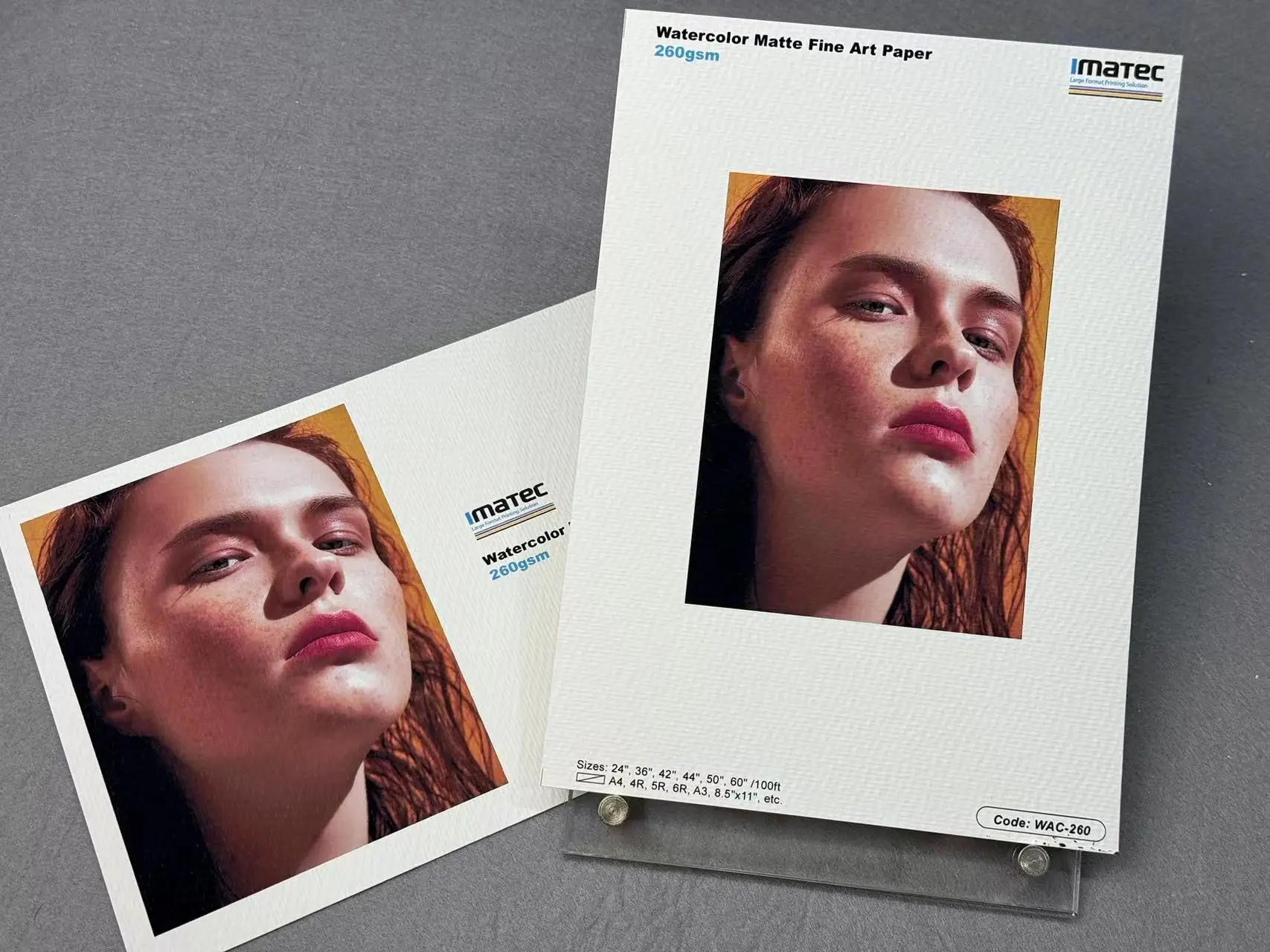 Premium Water-based 260gsm Pigment inkjet matte Watercolor Paper Sheet Roll