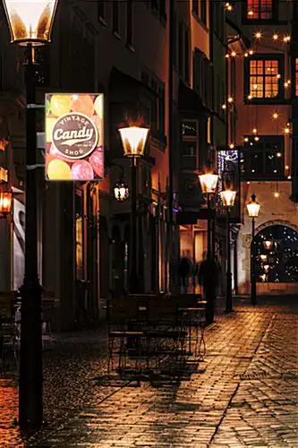 China Factory of Street Furniture Aluminum Frame Outdoor Waterproof Double Sided Advertising Lamp Light Pole Light Box