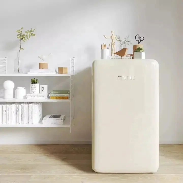 Xiaomi MiniJ 121L small freezer retro mini fridge Fridge For home refrigerator make up skin care beauty cosmetic