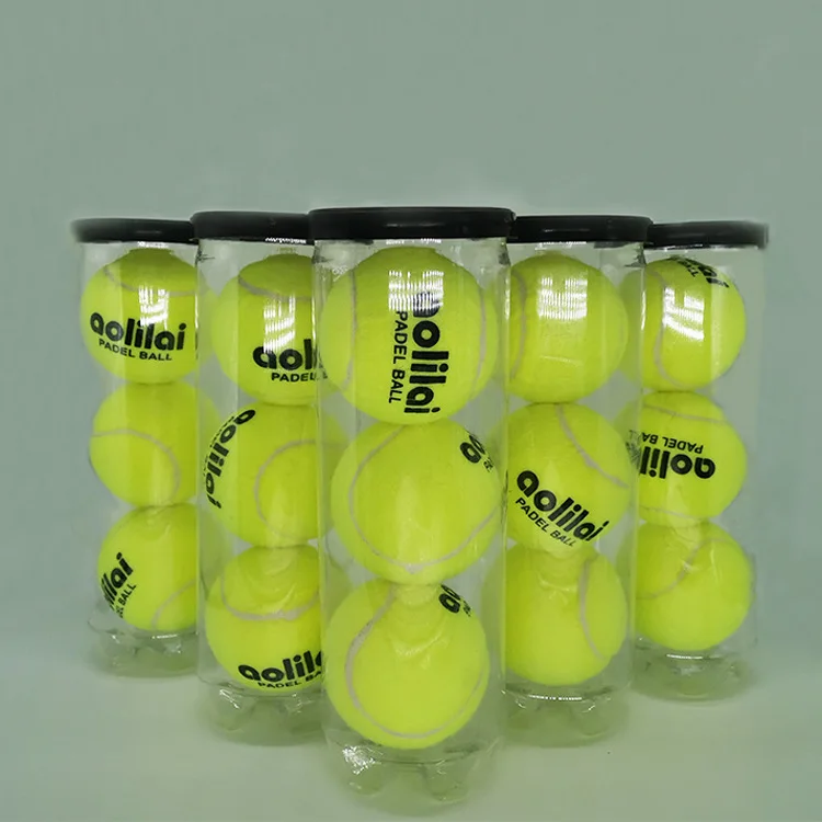 Wholesale  rubber tennis ball cans professional match cricket custom logo padel ball beach tennis ball