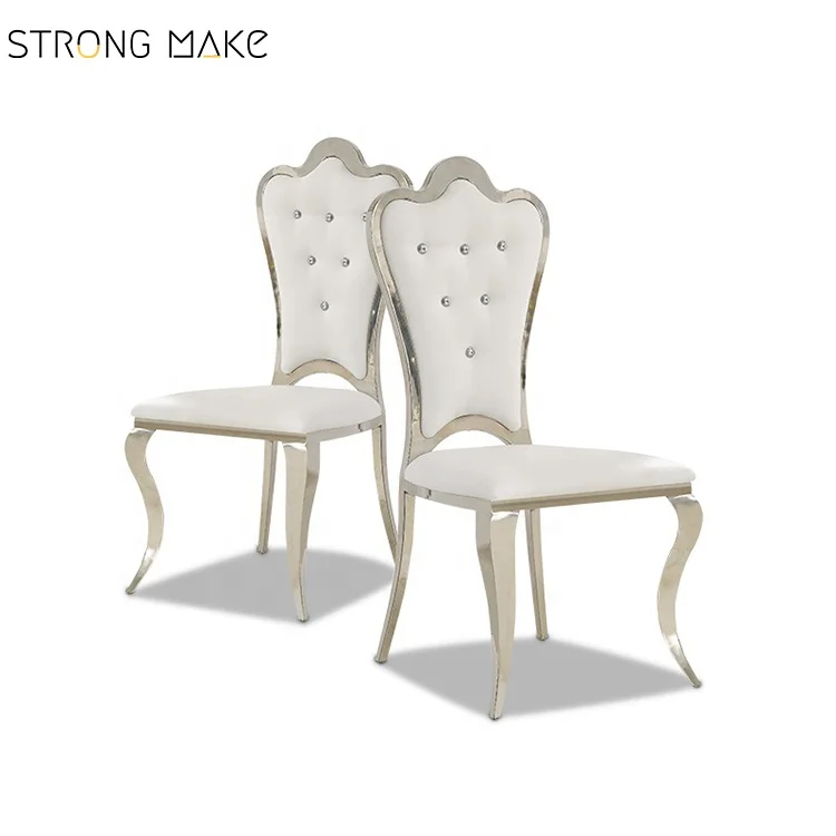 Wholesale Luxury Event Wedding Gold Stainless Steel Banquet Hotel Wedding Chairs