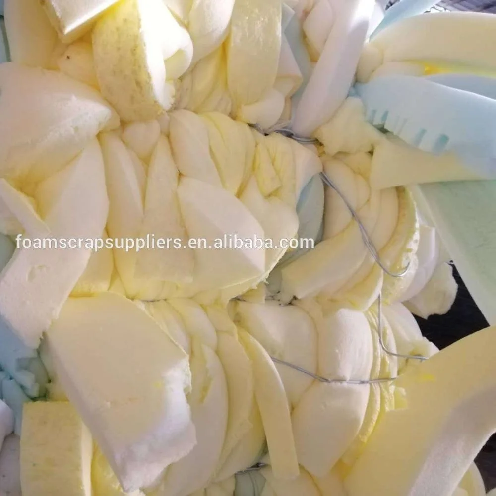 100%Clean and dry PU Furniture foam scrap plastic recycling waste sponge foam scrap furnituremattress  fillings