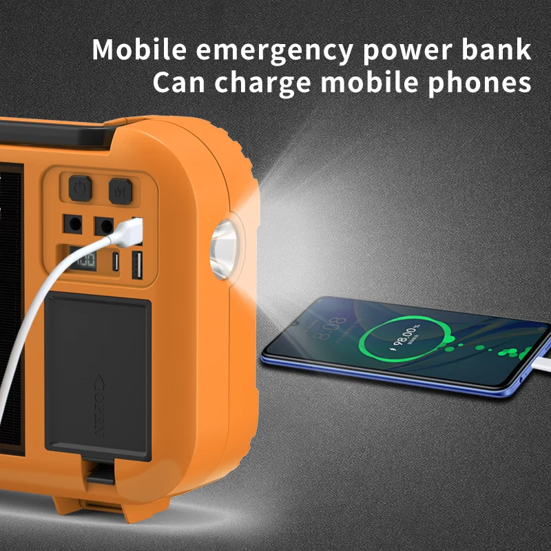 Multifunctional Solar Floodlight Repair Kit with Working Light for Outdoor Work