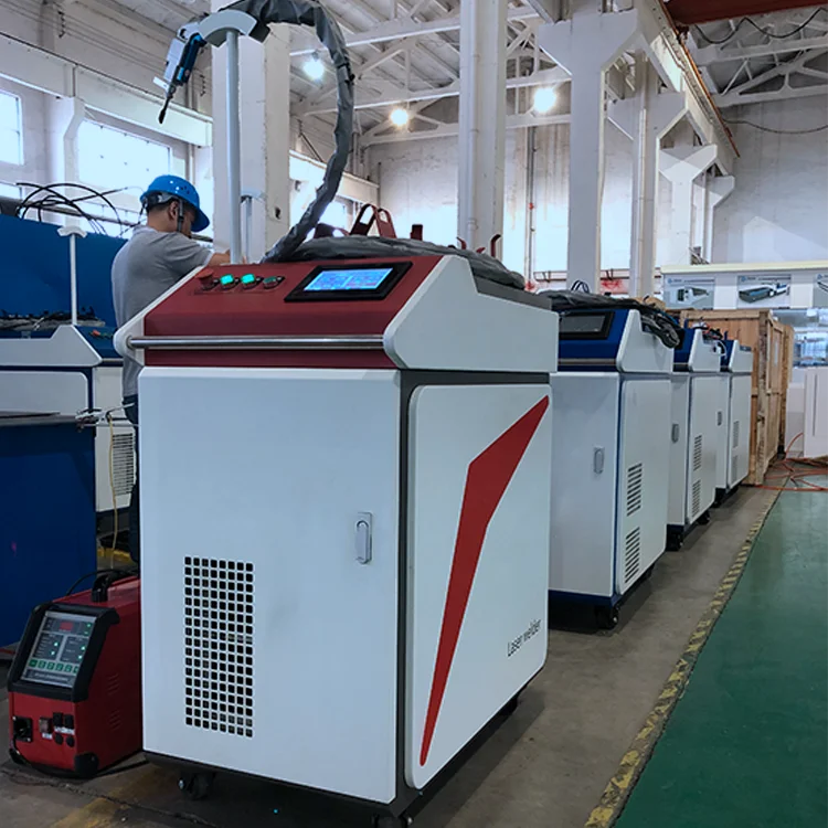 Mini Micro Cnc Handheld Fiber Laser Welder Cost Welding Pulsed Cleaning Cut Machine With Water Cooling System