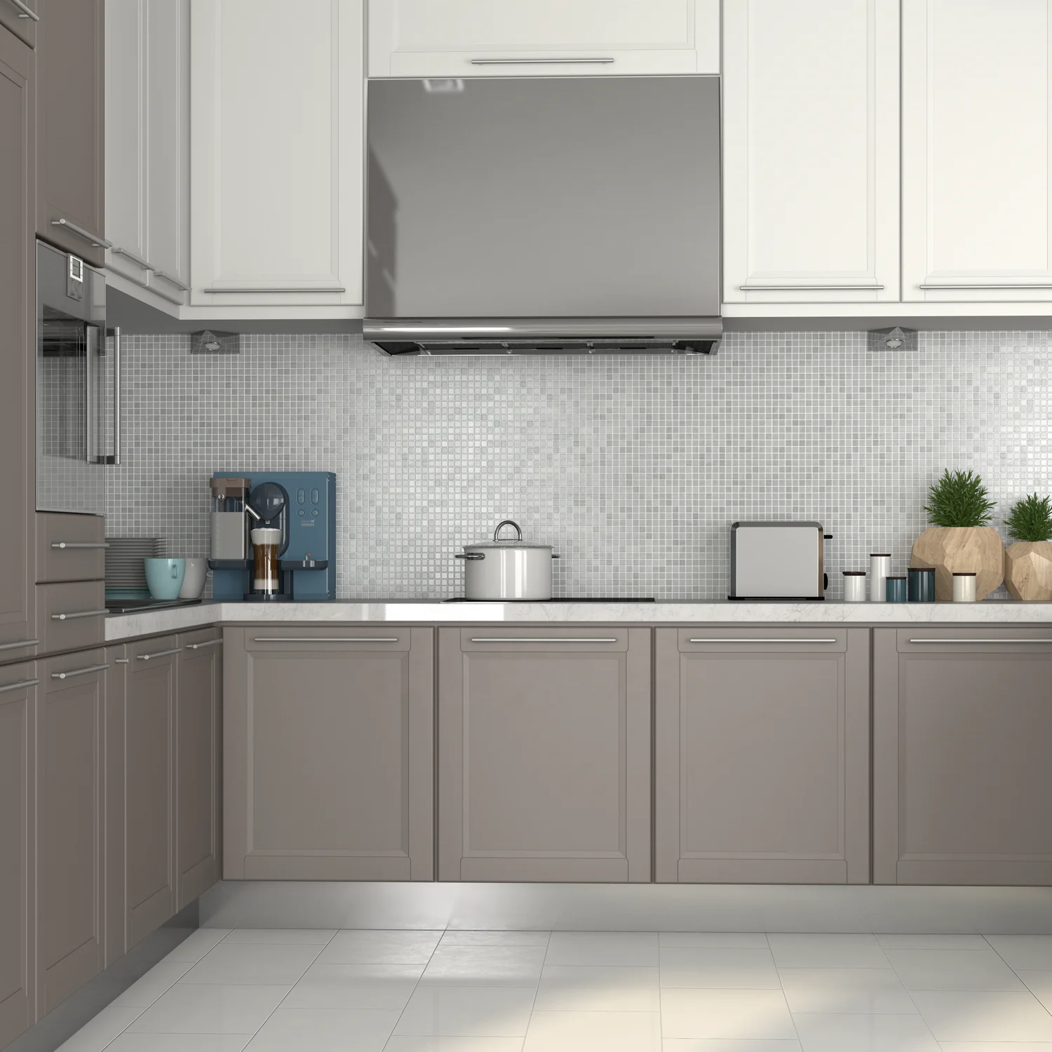 Professional custom American ash wood shaker door cream wood kitchen cabinet for home kitchen