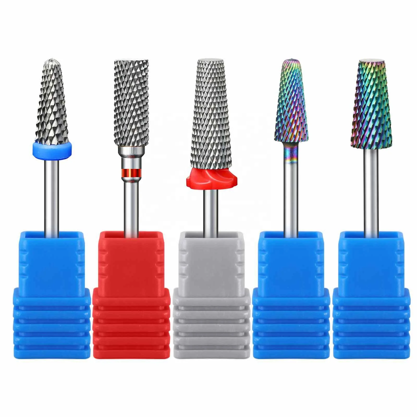 Manicure Portable Tungsten Steel Carbide Tools Remove Nail Drill Bits Pedicure Polishing Grinding Head Carbide Nail Drill Bit