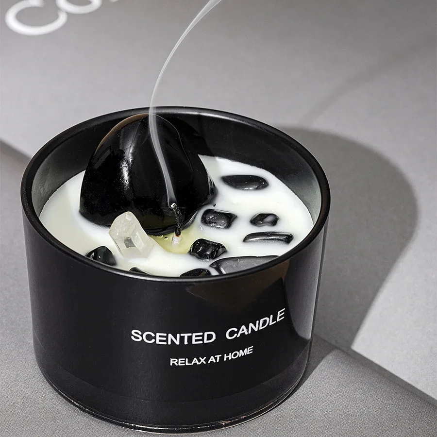 Glass Scented Candles In Glass Jar Natural Long-lasting Soy candle Vintage scented candles