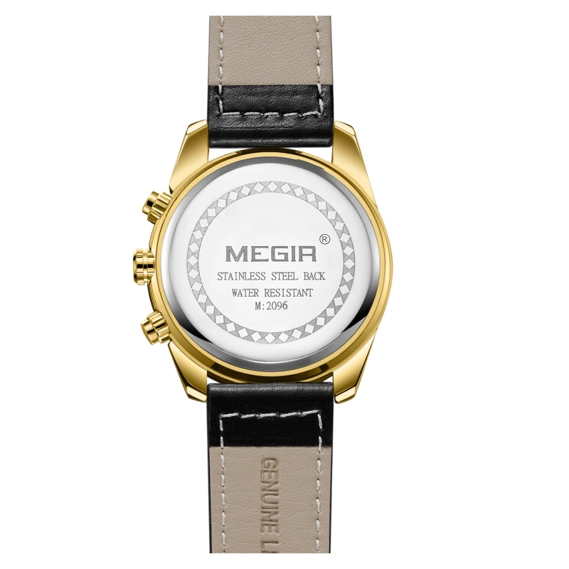 Уникальные мужские 2096 часы Relojes MEGIR оптовая продажа светящиеся Chrono в наличии повседневные спортивные uhren