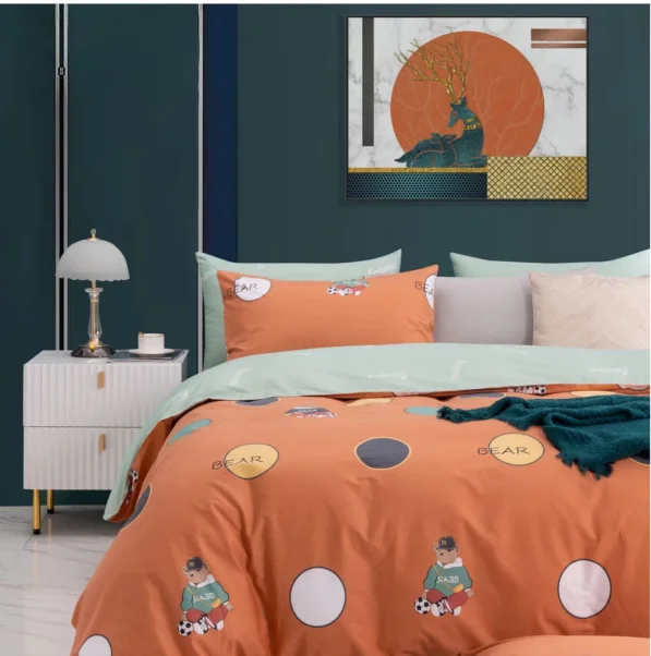 Children Cartoon High Quality Bed Sheet 100% Cotton 3D Crib Baby Dinosaur bedding sets