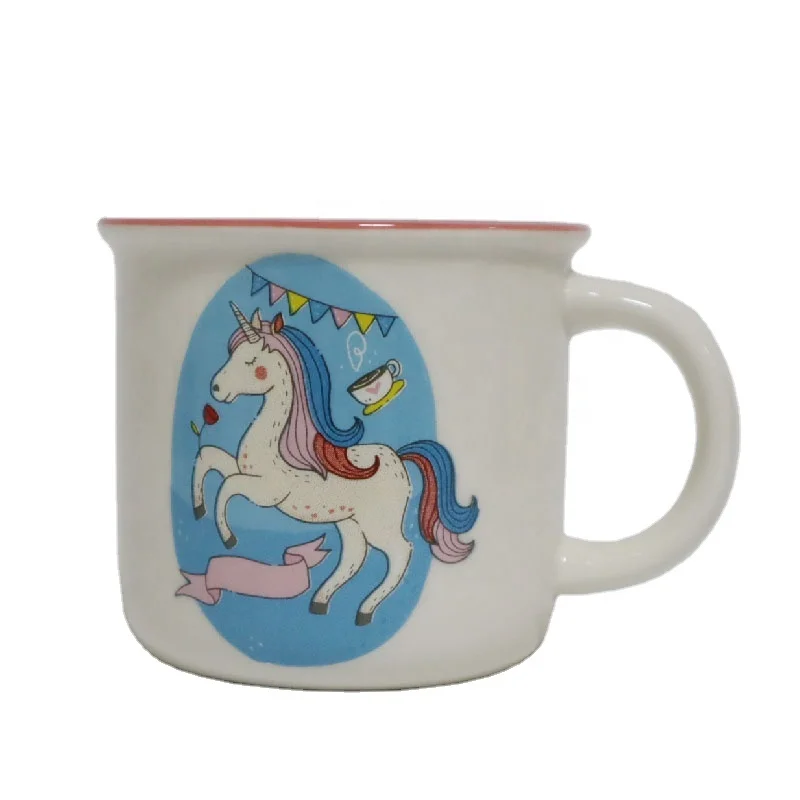 
Custom Logo Printing Enamel Color Glaze Mug, Enamel Camping Yellow Mug Print Decal Wholesale Enamel Coffee Mug 