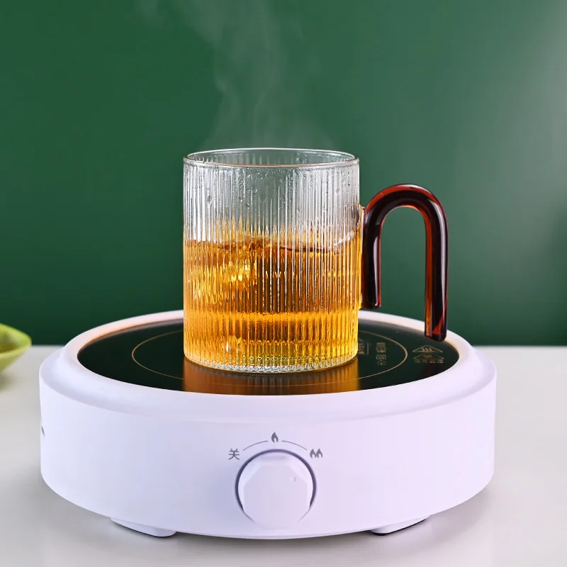 Wholesale 350ml Coffee Cups Reusable Heat Resistant Tinted Glass Cup Aesthetic Tea Cups Restaurant Glassware