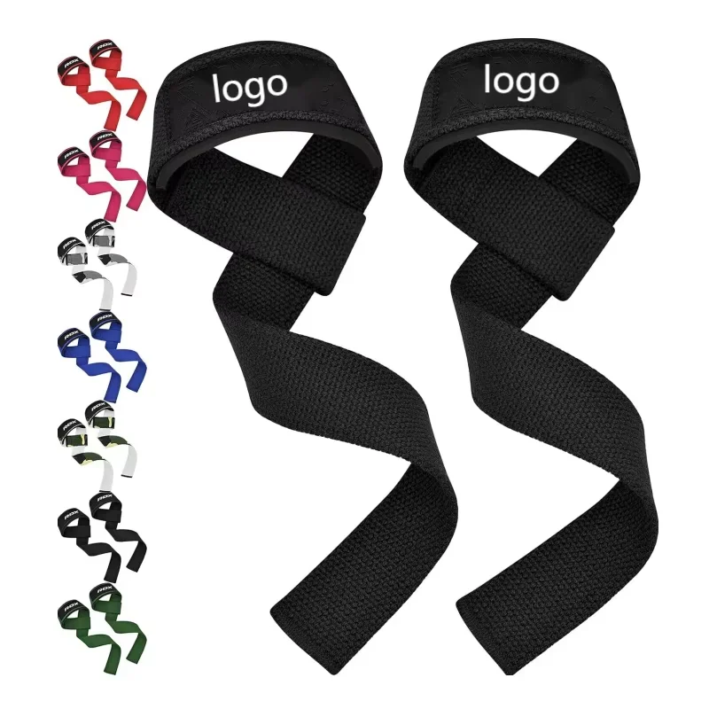 Adjustable Non-Slip Solid Color Wrist Straps Breathable Unisex Fitness Belt Weightlifting Strength Training Customizable Logo