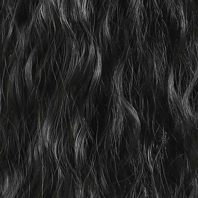 G&T Wig Long Corn Wave Ponytail Extension Synthetic Wrap Around Ponytail Black Curly Hairpiece for Women (1B,22 inch)