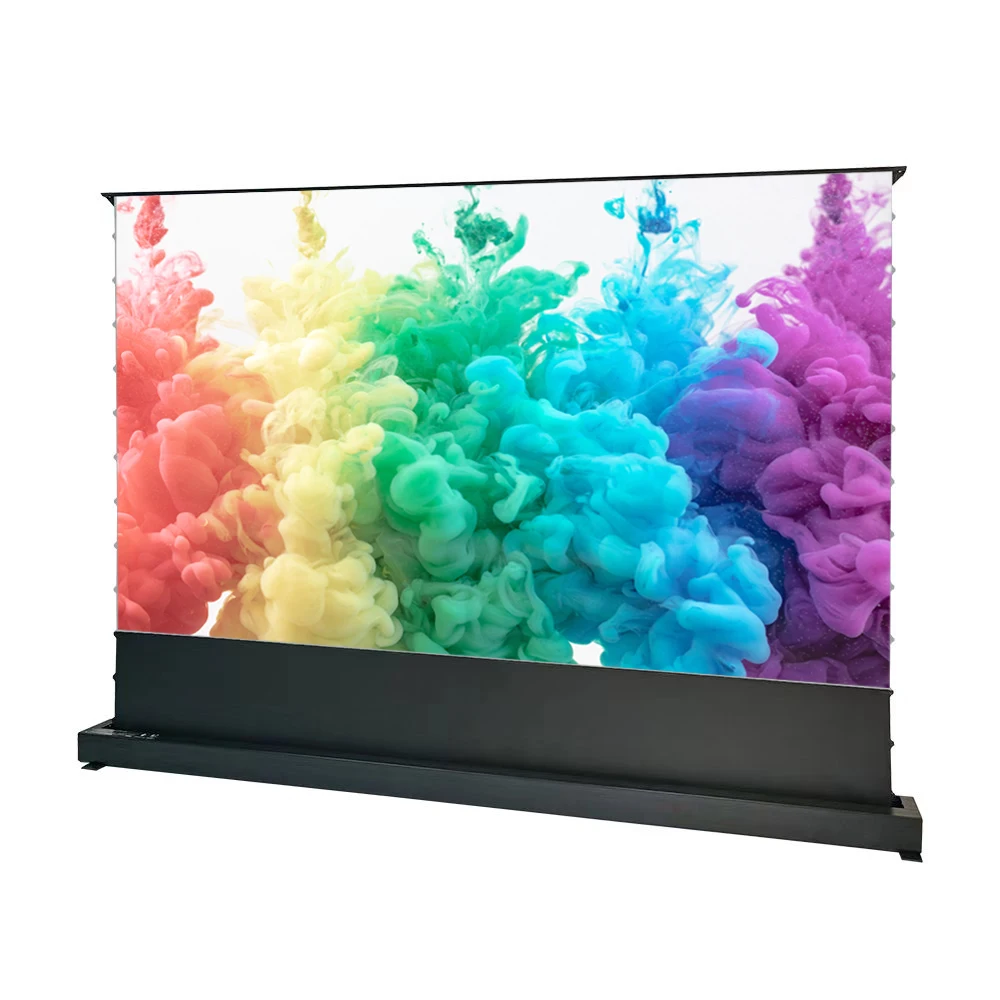 WUPRO 100inch CBSP Floor Rising Projection Screen ALR UST Electric Screen for ultra Short  Projector Screen