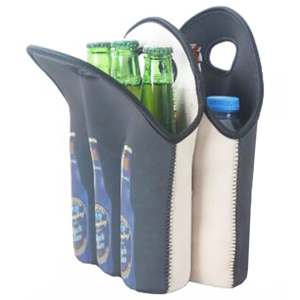 6 bottles neoprene bottle wine bag beer cooler can holder can cooler carrier bag