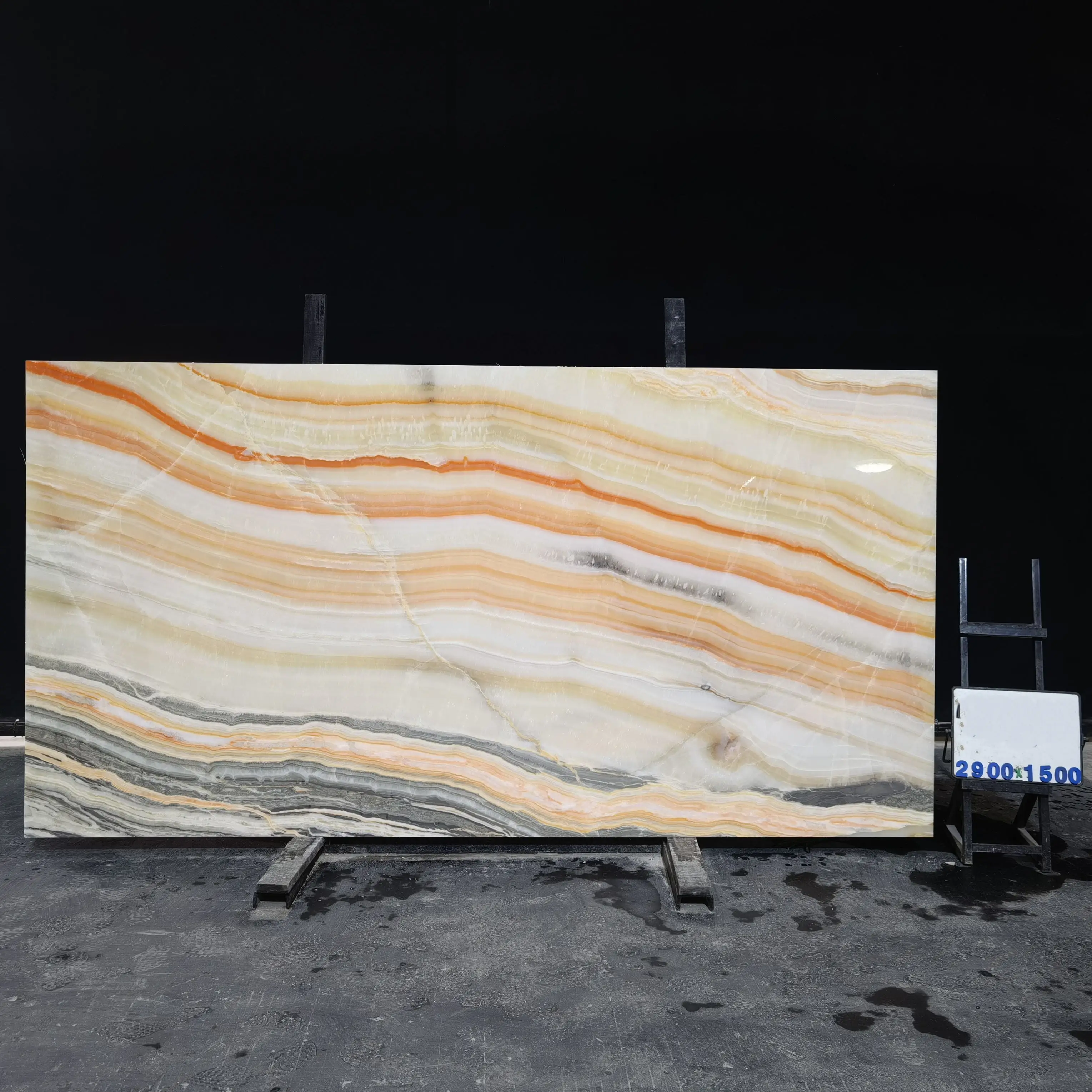 Hot Sales Natural Stone Luxury Rainbow Onyx Marble Slab For Wall Decoration