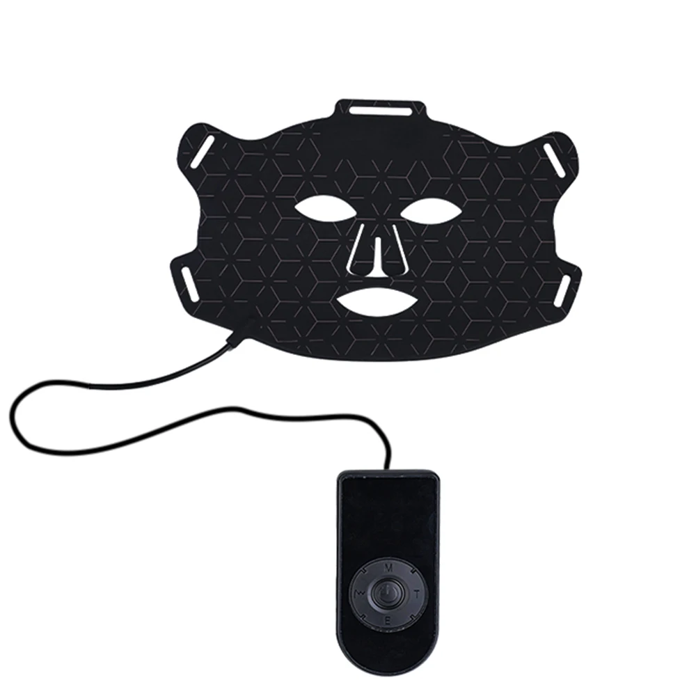 led face facial mask Near Infrared and Red Light Therapy mask Devices 660nm 850nm  light therapy silicone led beauty mask