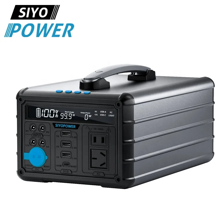 SIYO 2nd Generation 220v 1000W 1016Wh алюминиевый сплав без вентилятор солнечный генератор портативная электростанция система для использования вне помещений